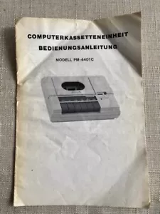 Computerkassetteneinheit Manual For Model Pm - 4401C, German - Picture 1 of 2