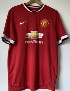 Manchester United 2014/15 Home XL Chevrolet Nike DE MARIA 7 See Details - Picture 1 of 12