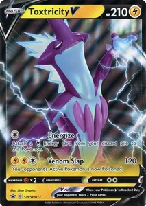 Pokemon Juego de Cartas Coleccionables Toxtricity V (Jumbo) SWSH017 Black Star Promo DE GRAN TAMAÑO - Imagen 1 de 1