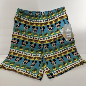 Mickey Mouse Trunks Kids Size 4 Disney Tropical Swimming For Summer UPF 50 + - Picture 1 of 5