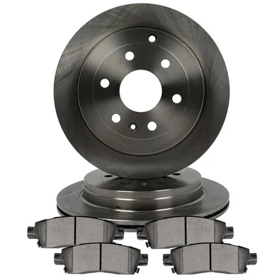 Rear Ceramic Brake Pads And Rotors For 2007 2008 2009 2010 2011-2016 GMC Acadia - Imagem 1 de 4