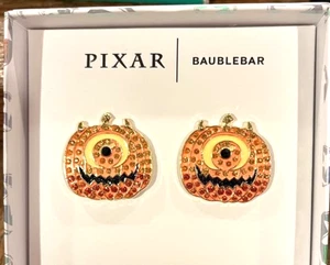 Jack-o-Lantern MIKE WAZOWSKI Pendientes Halloween DISNEY Pixar BAUBLEBAR - Imagen 1 de 1