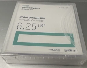 HP Enterprise LTO-6 6.25TB Ultrium RW MP Data Cartridge C7976A - Photo 1/2