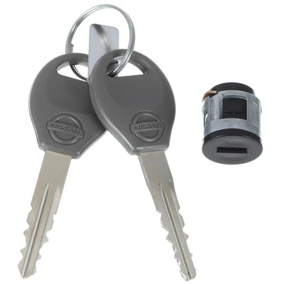 NEW OEM Nissan 1996-2021 Pathfinder Frontier Lock Cylinder and Keys F8632-4P00A - Image 1 of 3