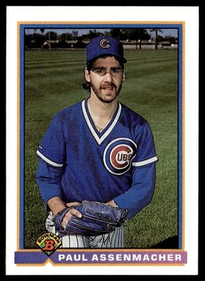 1991 Bowman Paul Assenmacher Chicago Cubs #431 - Image 1 of 2