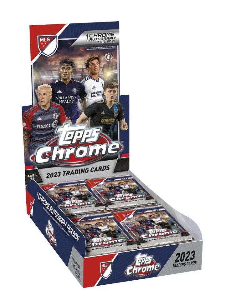 2023 Topps Chrome MLS Hobby Box - 1 Auto/Box - Messi 1st Year - Factory Sealed - Image 1 of 1