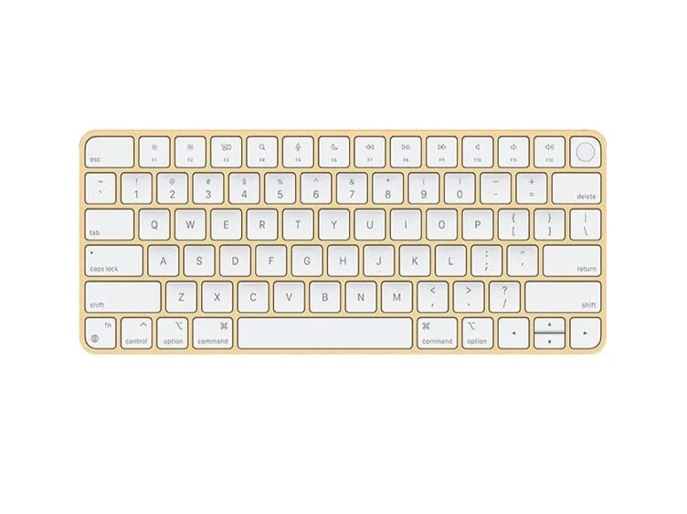 Apple Magic Keyboard with Touch ID  - A2449 -Gold - Lightning - Very Good - Image 1 of 1