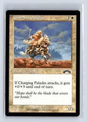 CHARGING PALADIN – MTG Magic the Gathering Card – Exodus – Common - Image 1 of 4