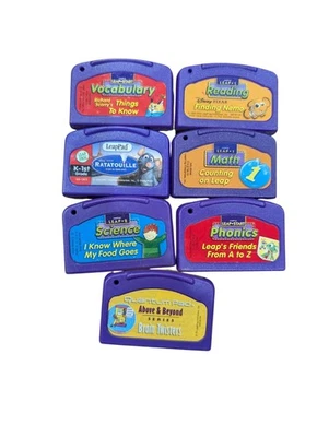 Leap Frog Leap Pad Teaching Learning School Game Cartridges (7) - Reading, Scien - Image 1 of 3