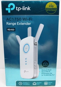 TP-Link AC1750 Wifi Extender RE450 Dual Band Universal Router Compatibility - Picture 1 of 7