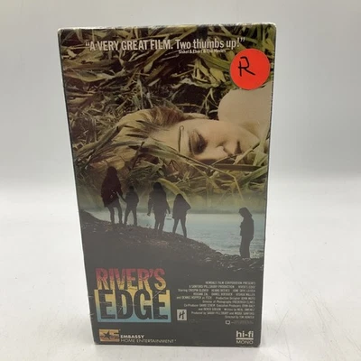 Rivers Edge VHS SEALED Watermarks Nelson Ent Keanu Reeves Dennis Hopper VTG  - Image 1 of 4