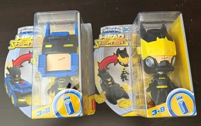 DC Super Friends Head Shifters Batman Y Batimóvil Y Batman Y Batwing ¡NUEVO! Foto 1 de 4