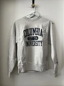 Champion Reverse Weave Womens Gray Columbia University Crewneck Size XS - Picture 1 of 3