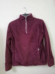 The North Face Mossbud Purple 1/4  Pullover Sweater Large  Fleece Jacket  - Picture 1 of 18