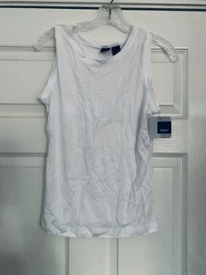 Mossimo Women’s Size Medium Sleeveless White Tank Top New With Tags - Image 1 of 4