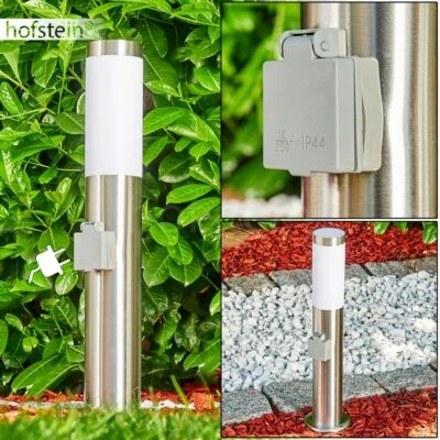 Steckdose Garten Wege Laterne Beleuchtung Sockelleuchte Außen Steh Lampe Leuchte - Bild 1 von 4