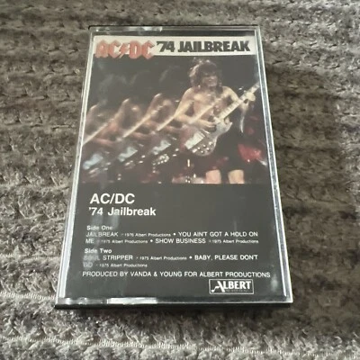 AC/DC  74 JAILBREAK ALBERT RECORDINGS USA RELEASE CASSETTE - Image 1 of 4