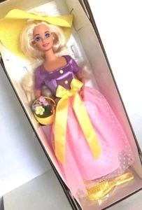 Spring Blossom 1996 Blonde Barbie Doll-Avon Special Edition-1st in Series NRFB - Picture 1 of 4