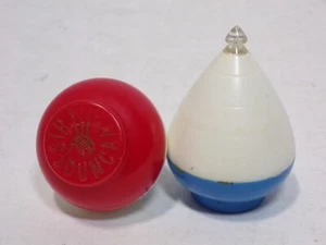 Sir Duncan Vintage Spin Top Toys Red & Blue - Lot of 2 031725WT - Picture 1 of 3