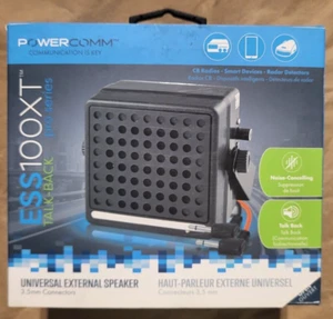 POWERCOMM ESS100XT EXTERNAL TALK BACK UNIVERSAL CB SPEAKER - Zdjęcie 1 z 2