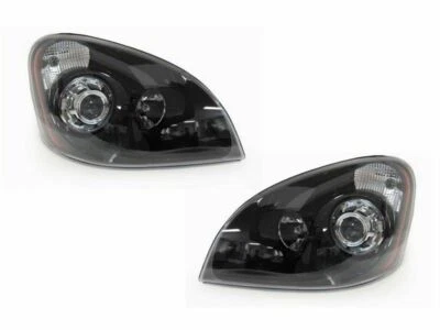 FREIGHTLINER CASCADIA BLACK PROJECTOR HEADLIGHTS HEAD LAMPS 2008-2016 Foto 1 de 4