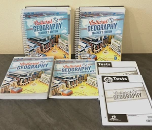 Cultural Geography by Dennis E. Bollinger BJU Press Teacher's, Text, Tests, Keys - Picture 1 of 7