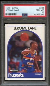 1989 Hoops Basketball #201 Jerome Lane PSA 10 - Bild 1 von 2