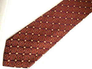 Paul Fredrick Mens Necktie Tie Purple Orange Geometric 60" Designer Career - Foto 1 di 4