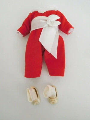 Alexander 8" Tagged Red Boy One Piece Red Velvet Oufit w/Shoes & Socks - Image 1 of 3
