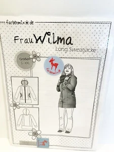 Frau Wilma Sewing Pattern Sweater Jacket Uncut S-XXL - Picture 1 of 2