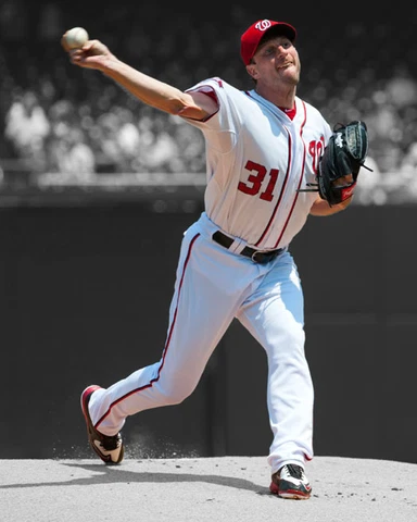 Washington Nationals MAX SCHERZER Glossy 8x10 Photo Spotlight Print Poster Cover