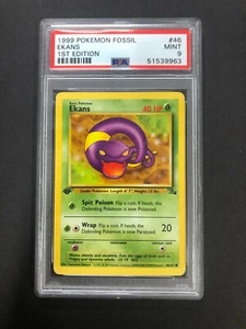 1999 Pokemon Fossil Ekans First 1st Edition PSA 9 Mint Rare Vintage Card No 46 - Picture 1 of 3