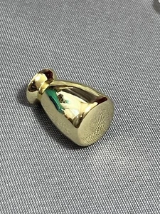 5pc Classy Polished Brass 1 1/4” Cone Shape Pulls Flare Base Knob Drawer Cabinet - Picture 1 of 7