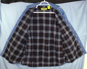 Stanley Tools Blanket Lined Men's Denim Chore Shirt Size Men's XXL - Picture 1 of 17