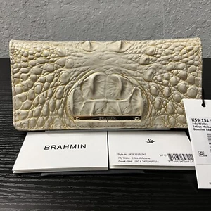 Brahmin Ady ENTICE MELBOURNE Slim Leather W/GORGEOUS Eye Medallion NWT - Picture 1 of 7