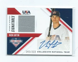 2020 Panini USA-Nick Loftin Autograph/Jersey /222-Kansas City Royals - Picture 1 of 1