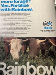 IMC Rainbow Fertilizer Ad 1977 Color Magazine Advertisement - Picture 1 of 8