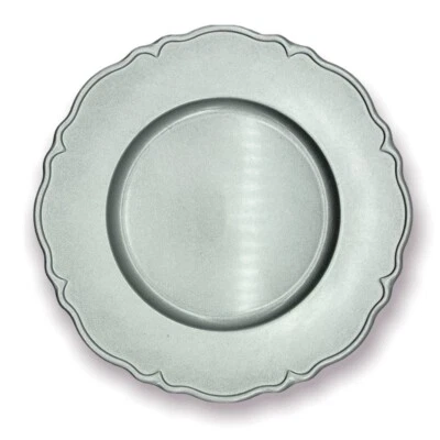 Set Sottopiatti Piatti Tavola Rotondo TOGNANA Serving Res Ruby Argento Plastica - Immagine 1 di 4