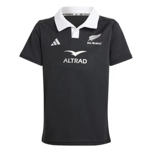 Adidas Kids All Blacks Rugby Shirt 2024 Juniors Collared - Picture 1 of 5