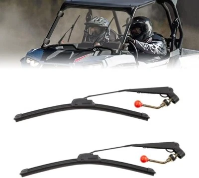 Limpiaparabrisas manual universal 2 piezas para Polaris RZR 1000 X3 Foto 1 de 4