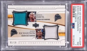 2004 UD Exquisite Baron Davis Jason Richardson Dual Patch 1/1 Psa 7 Pop 1/1 - Picture 1 of 2