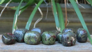 Dragons Blood Jasper Crystal Polished Tumbled Stones 2 Pieces Tracked Postage - Imagen 1 de 10