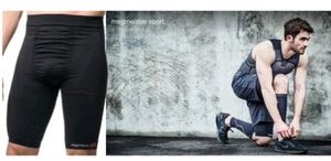 Megmeister Compression Shorts Sport Under Black Football Rugby Running Cycling - Picture 1 of 7