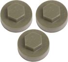 100x Olive Green Hex TEK Roofing Cover Caps for 19mm Washer/Coverage & 8mm Reces