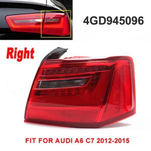 Right Side Rear Outer LED Tail Light Brake Lamp For Audi A6 C7 Saloon 2012-2016 - Picture 1 of 9