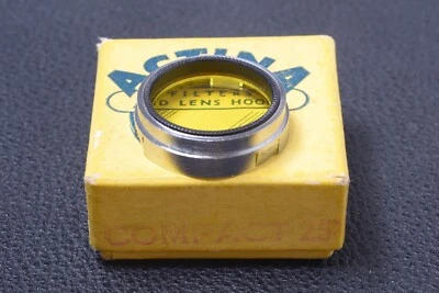✅ ACTINA YELLOW 25MM FILTER GENUINE LENS OR CAMERA PUSH ON W/ BOX 102-3 - Image 1 of 2