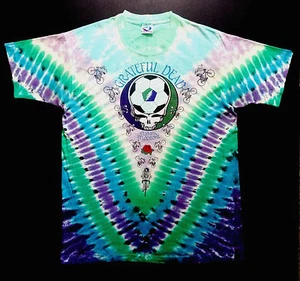 Camiseta Grateful Dead Camiseta De Colección 1990 Fútbol Ciclismo Los Ángeles LA CA GDM XL - Imagen 1 de 11