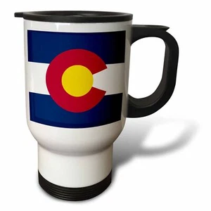 3dRose State Flag of Colorado (PD-US) 14oz Stainless Steel Travel Mug - Picture 1 of 1