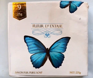 Juego de Jabones Fleur D' Extase (Ecstacy) 9 x 25 Gramos Barras de Jabones para Invitados - Imagen 1 de 2