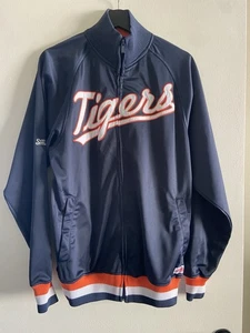 Detroit Tiger's MLB Full Zip Satin Jacket Size Medium Adult Logo Track Jacket - Bild 1 von 4